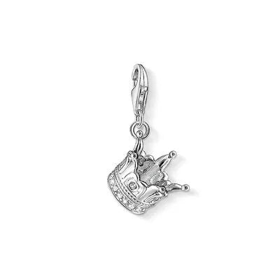 Thomas Sabo Silver & Cubic Zirconia Crown Charm 1118-051-14