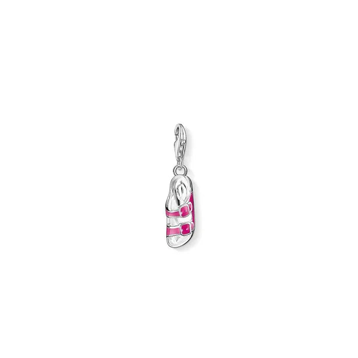 Thomas Sabo Silver Pink Enamel Sandal Charm 1231-007-9