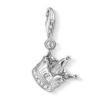 Thomas Sabo Silver & Cubic Zirconia Crown Charm 1118-051-14