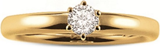 Thomas Sabo Sterling Silver Cubic Zirconia 18k Gold Plated Ring Size50 TR1982-414-14-50