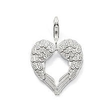 Thomas Sabo Sterling Silver Cubic Zirconia Angle Wings Heart Pendant T0285-051-14