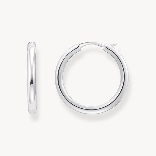 Thomas Sabo Sterling Silver Classic Hoop Earrings in Wider Shape CR745-001-21