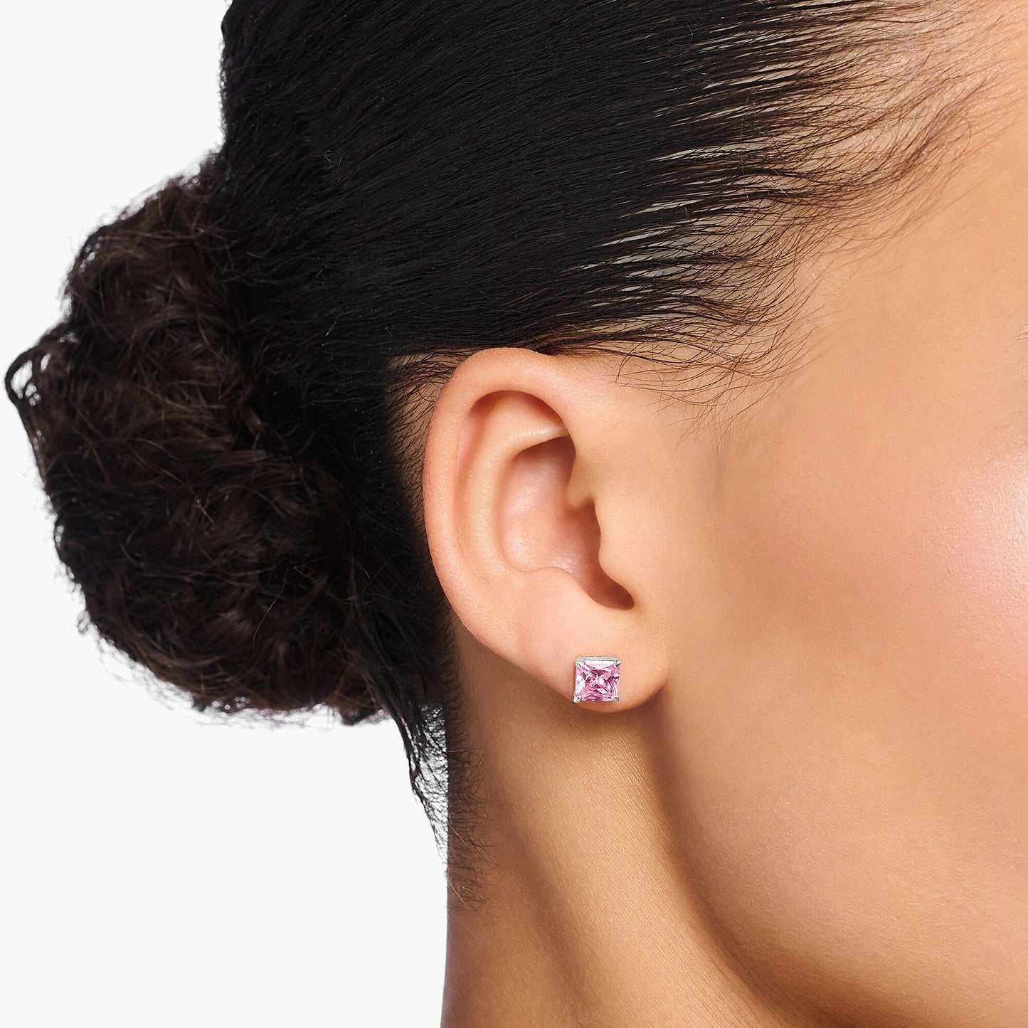 Thomas Sabo Ear Studs With Pink Stone Silver H2174-051-9
