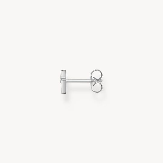 Thomas Sabo Sterling Silver Single Ear Stud Flash With White Zirconia Stones H2217-051-14