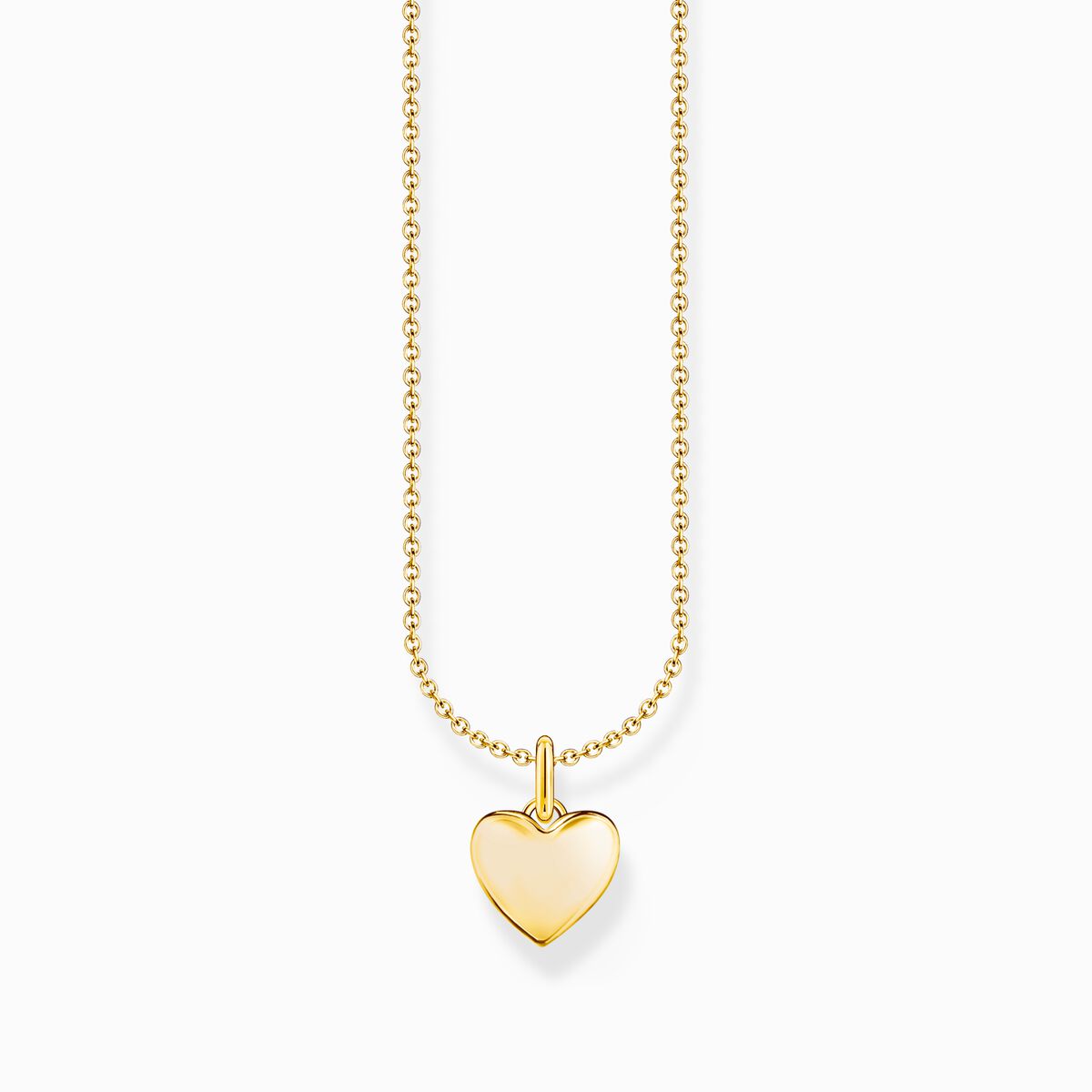 Thomas Sabo Silver Gold-plated necklace with heart pendant KE2234-413-39-L45V