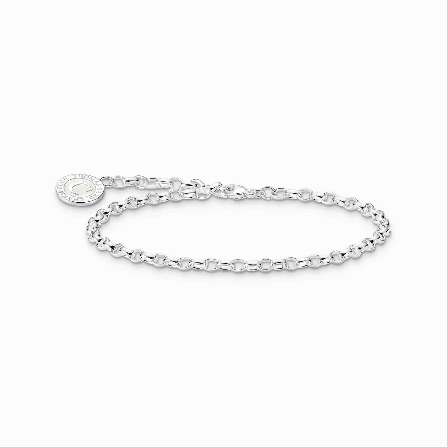 Thomas Sabo Member Charm Bracelet With White Charmista Coin Silver X2088-007-21