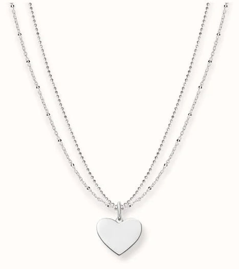 Thomas Sabo Sterling Silver Necklace "Heart" LBKE0004-001-12-L45v