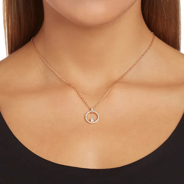 Swarovski Constella pendant White, Rose gold-tone plated 5202446