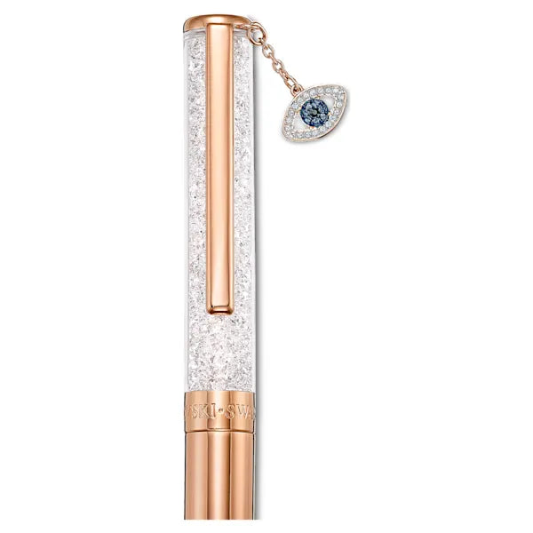 Swarovski Crystalline ballpoint pen Evil eye, Rose gold tone, Rose gold-tone plated 5553337