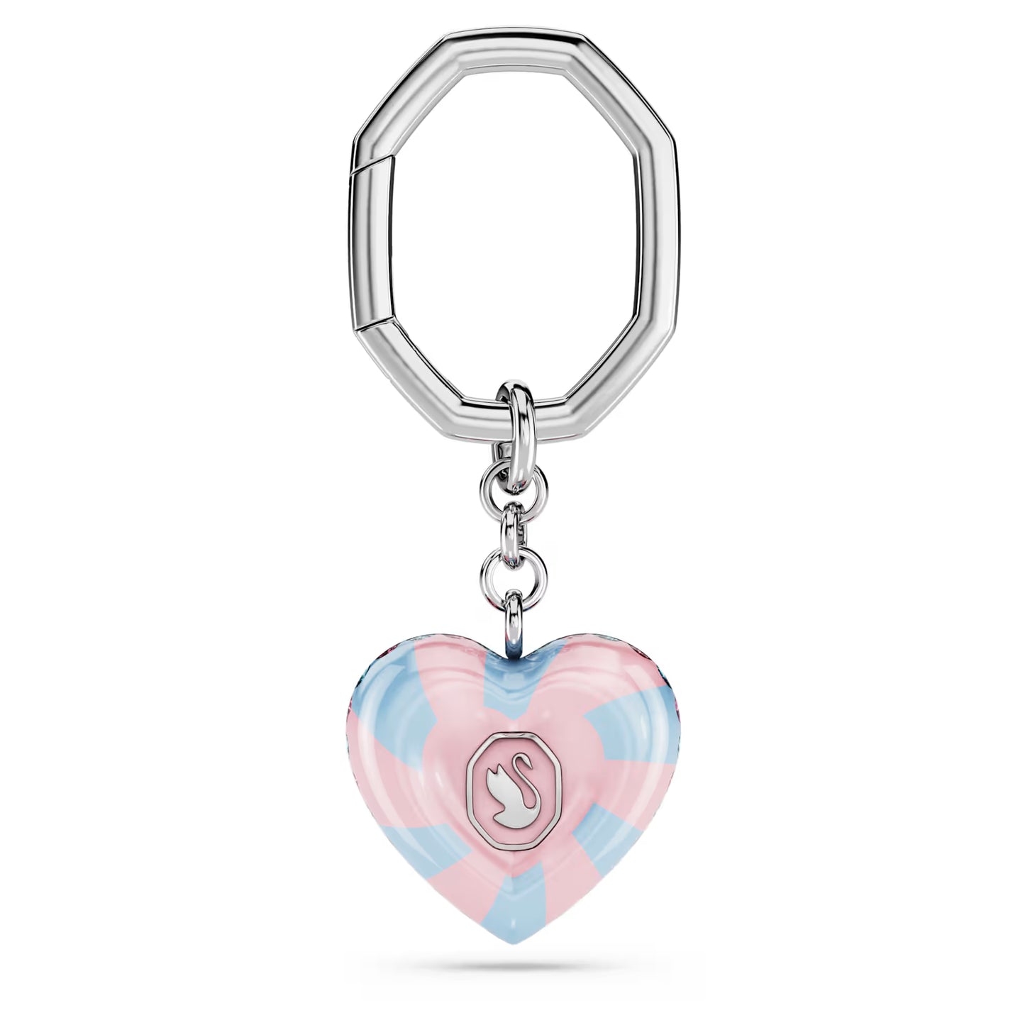 Swarovski Key Ring Heart Cut, Heart, Multicolored, Rhodium Plated 5713882