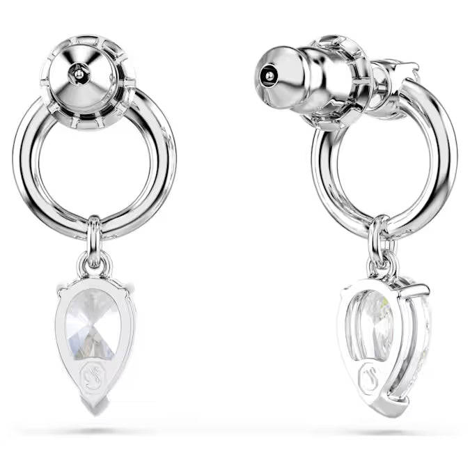Swarovski Mesmera Drop Earrings Mixed Cuts, White, Rhodium Plated 5723177