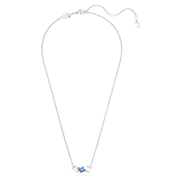 Swarovski Mesmera pendant Mixed cuts, Blue, Rhodium plated 5668276