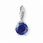 Thomas Sabo Silver September Birth Stone Dark blue lapis lazuli Charm 1262-592-32