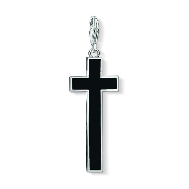 Thomas Sabo Charm Pendant Black Cross Y0020-024-11