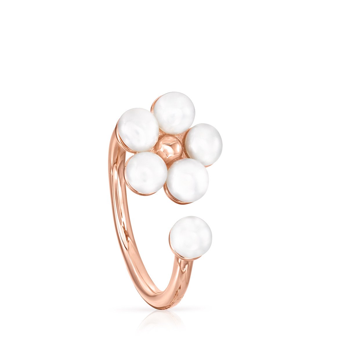 Tous Rose Gold Vermeil Real Sisy Ring with Pearls 812455510 –