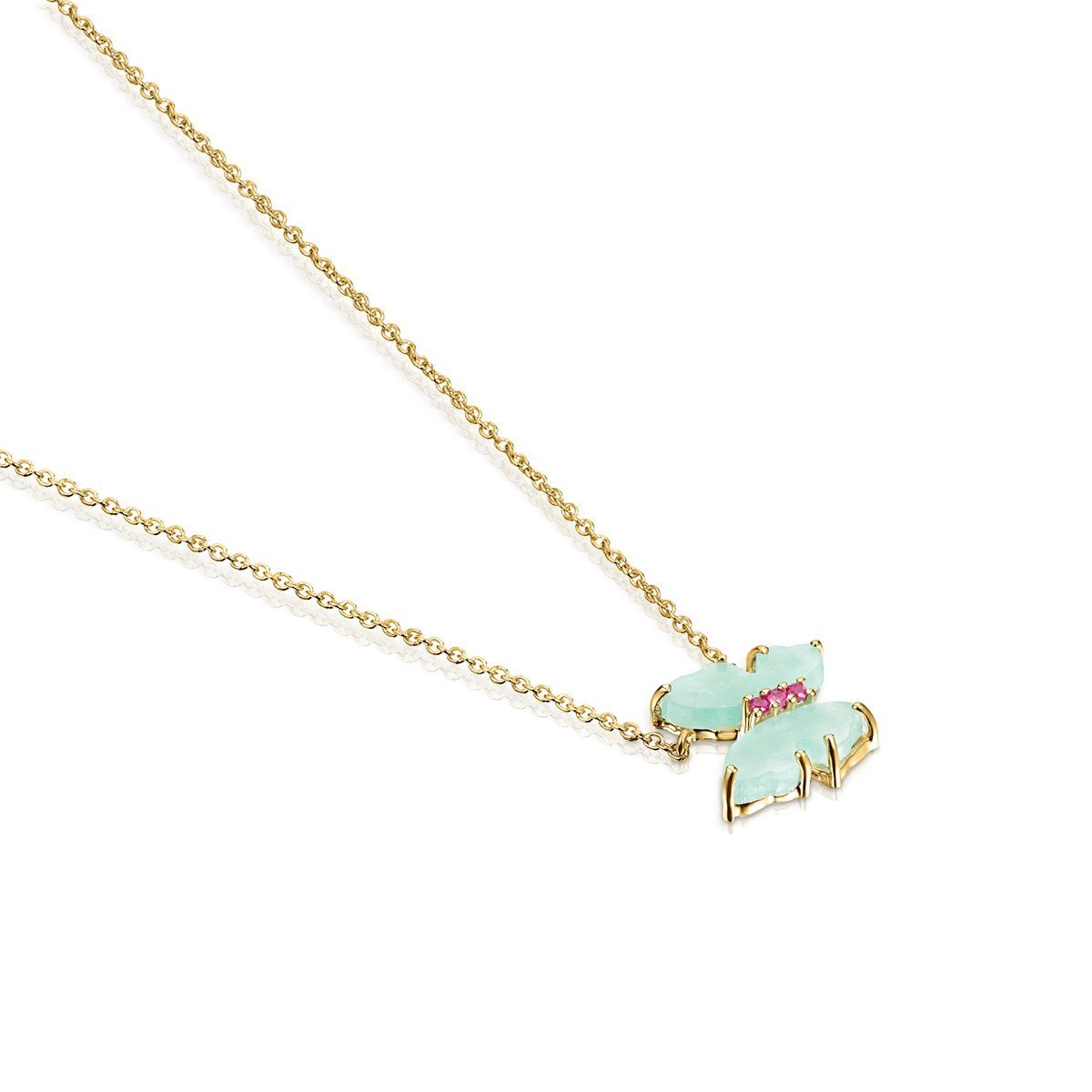Tous Gold with Amazonite and Ruby Vita Necklace 918532040
