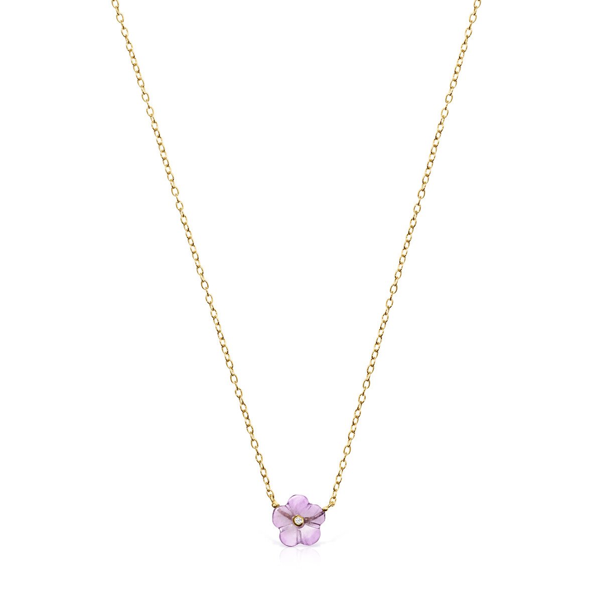 Tous Vita Necklace in Gold with Amethyst and Diamond 918532030