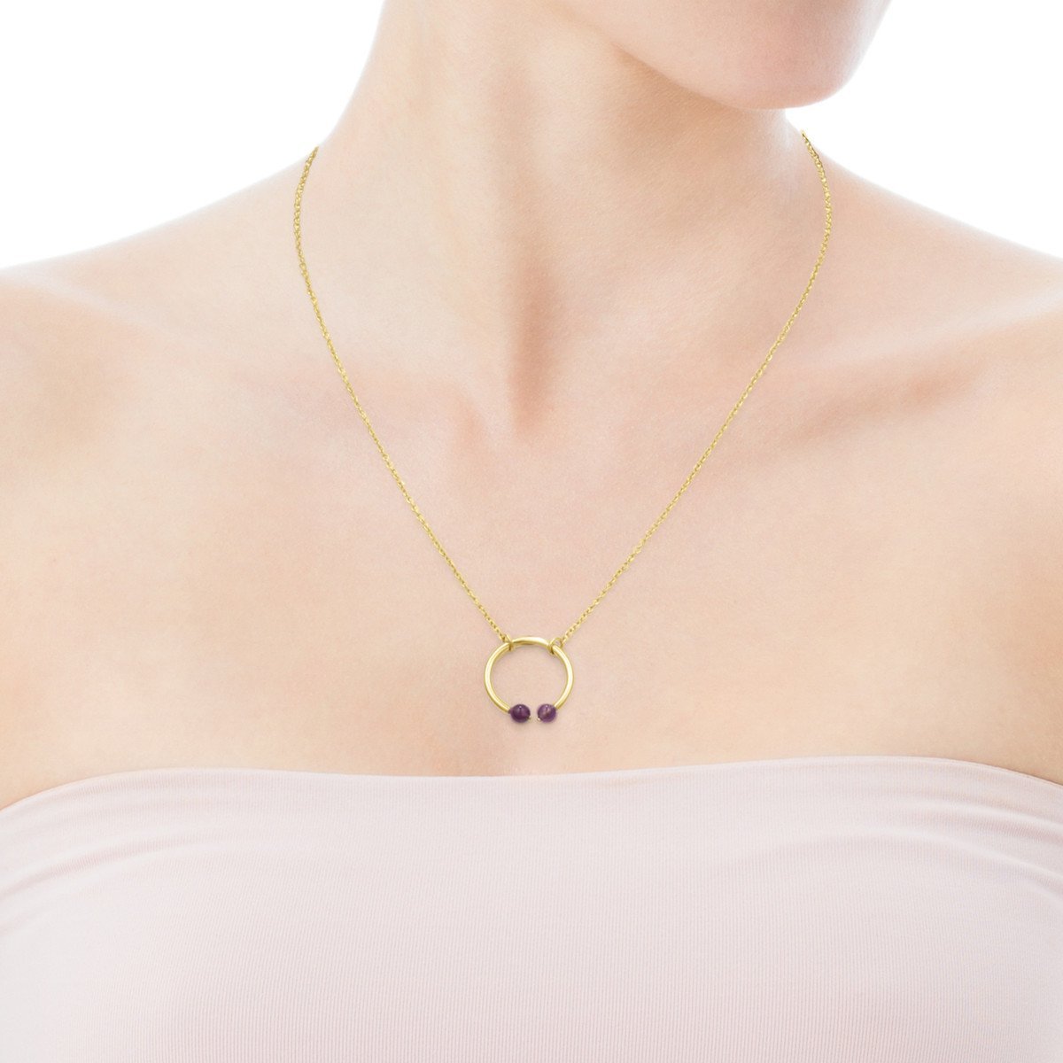 Tous Batala Necklace in Gold Vermeil with Amethyst 918542590