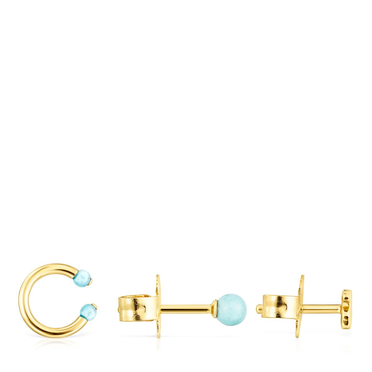 Tous Pack of Batala Earrings in Gold Vermeil with Howlite 918543640