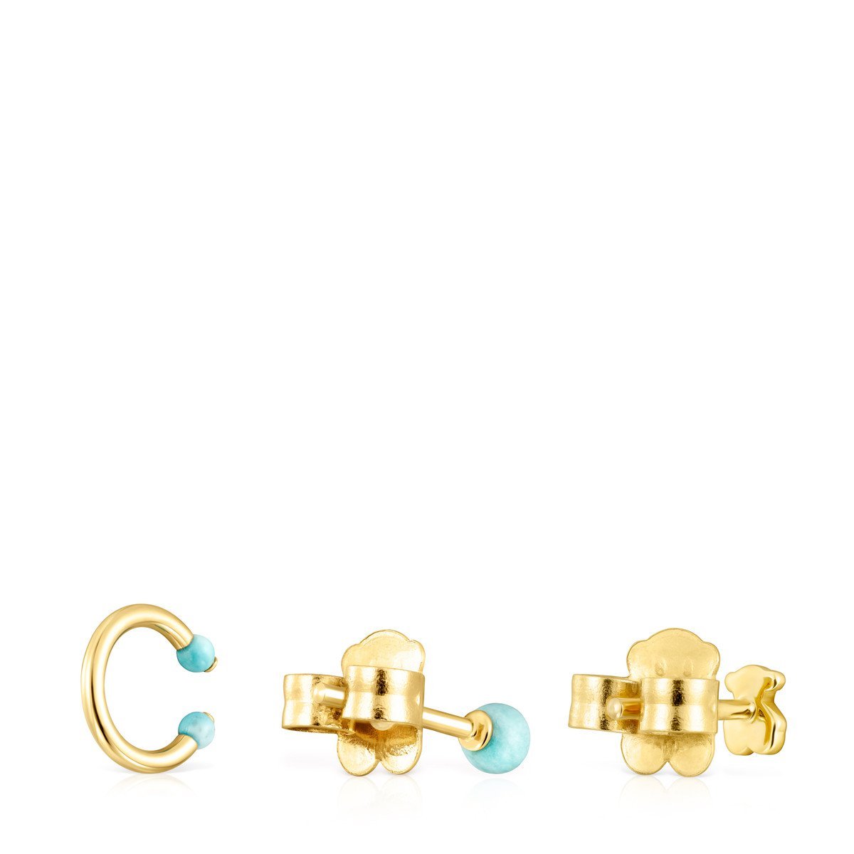 Tous Pack of Batala Earrings in Gold Vermeil with Howlite 918543640
