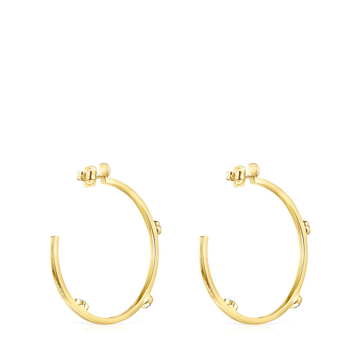 Tous Large Glory Earrings in Gold Vermeil with Gemstones 918593520