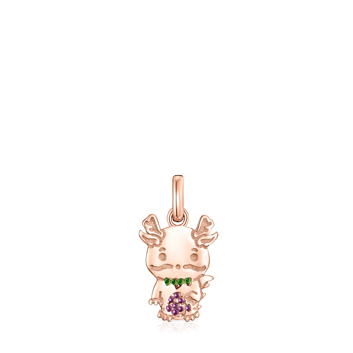 Tous Chinese Horoscope Dragon Pendant in Rose Gold Vermeil, Ruby and Chrome Diopside 918434560