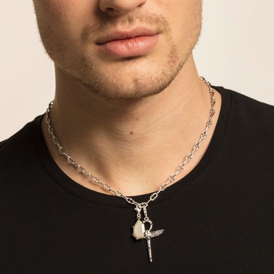 Thomas Sabo Charm Pendant "Brown Stone" 1541-507-2