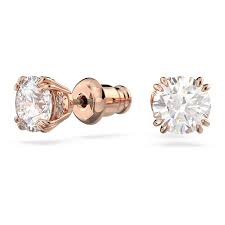 Constella stud earrings Round cut, White, 5638801 5636712 5642595