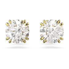 Constella stud earrings Round cut, White, 5638801 5636712 5642595