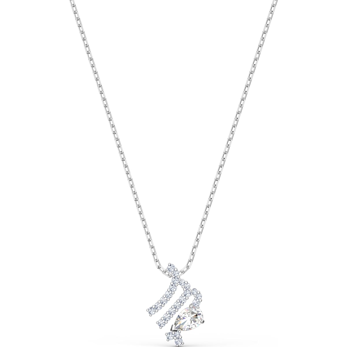 Swarovski Zodiac II pendant, Virgo, White, Mixed metal finish 5563899