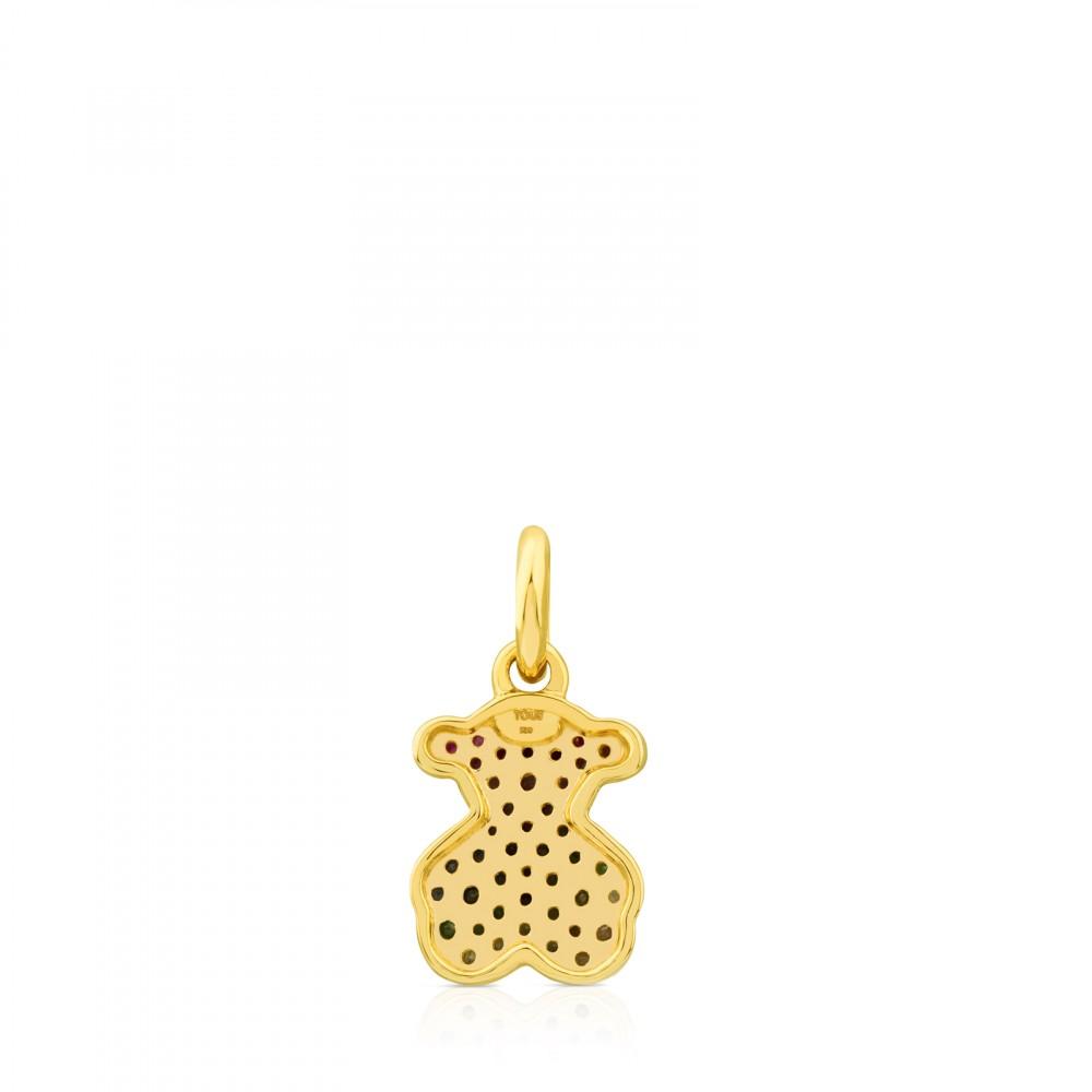 Tous Gold Icon Gems Pendant with Sapphire 612534040
