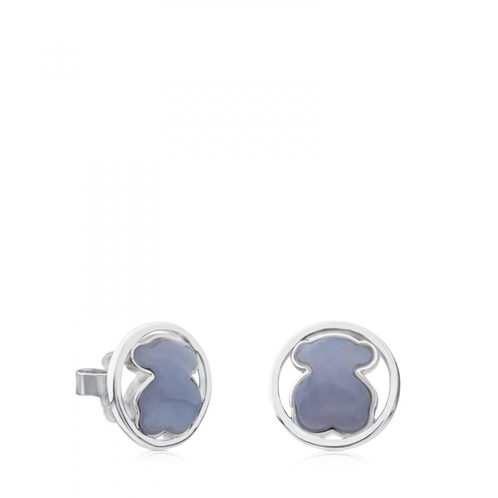 Tous Silver Camille Earrings with Chalcedony 712163560 –