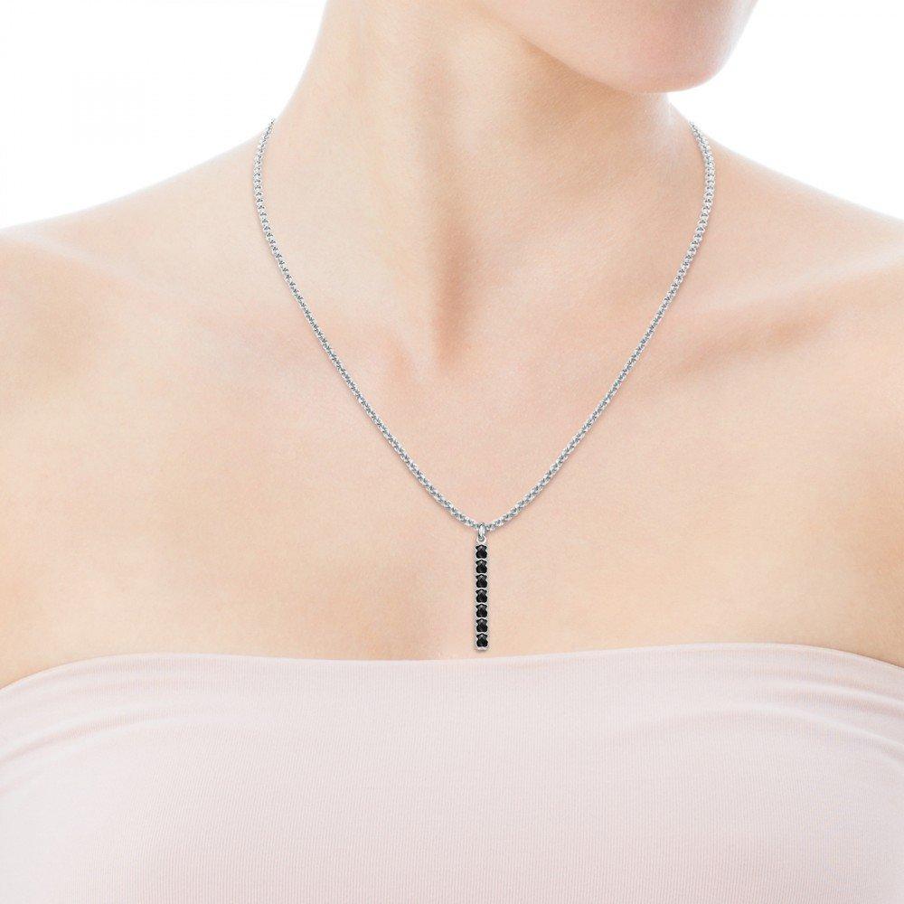 Tous Mini Onix - Color Pendant in Silver with Onyx 918454500