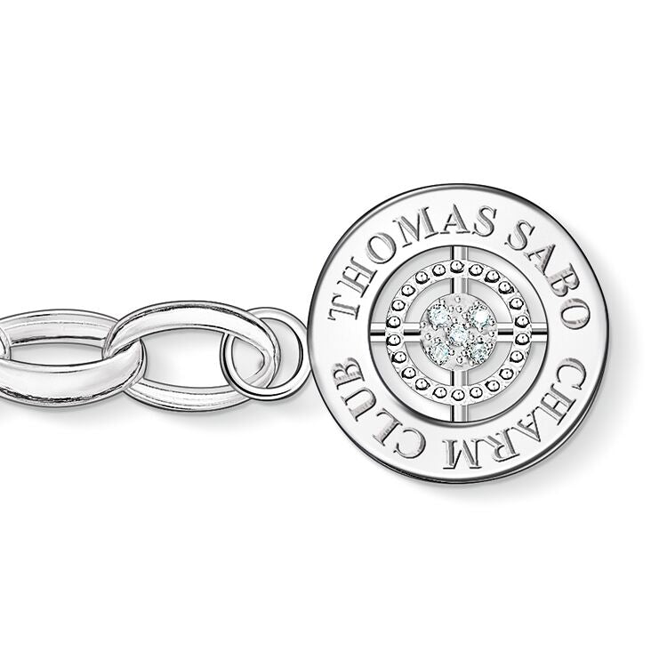 Thomas Sabo Charm Bracelet diamond Sterling Silver DCX0001-725-14