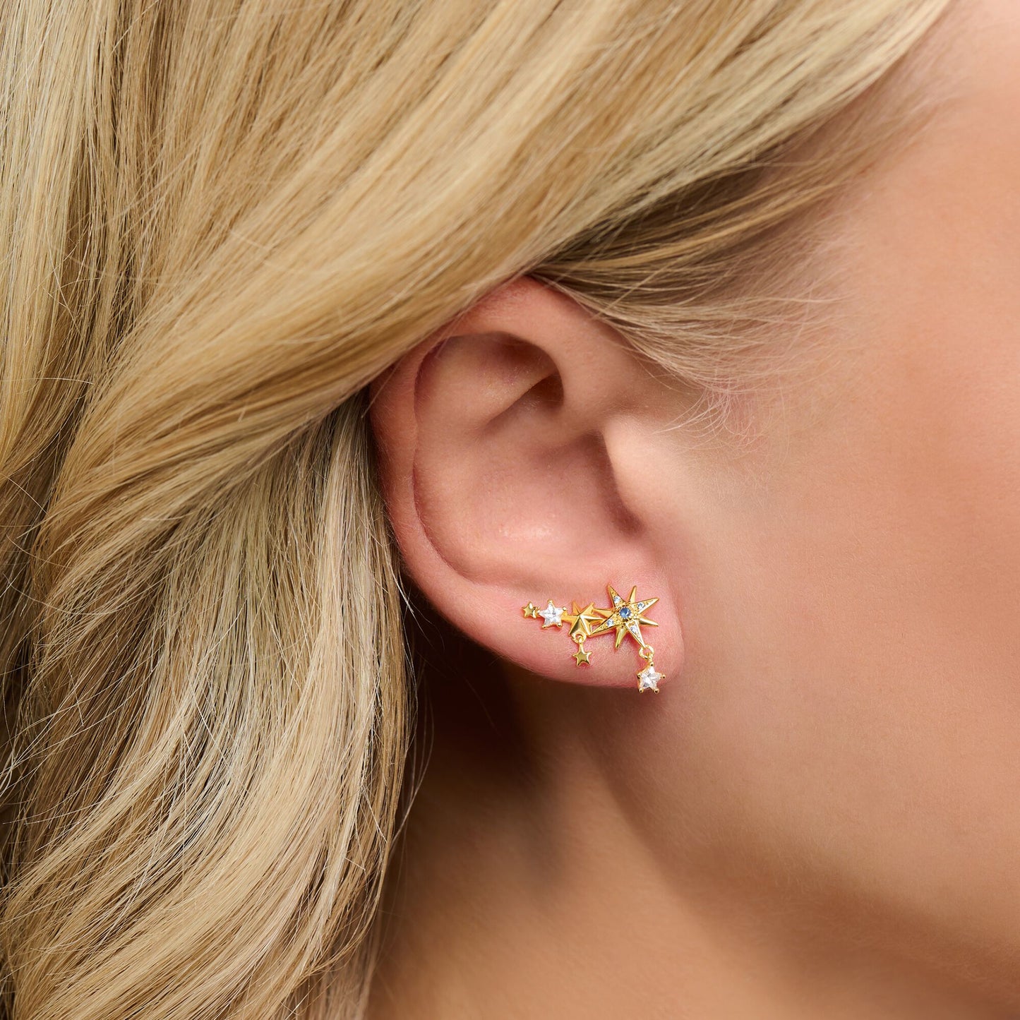 Thomas Sabo Ear Climber Royalty Stars Gold H2223-959-7