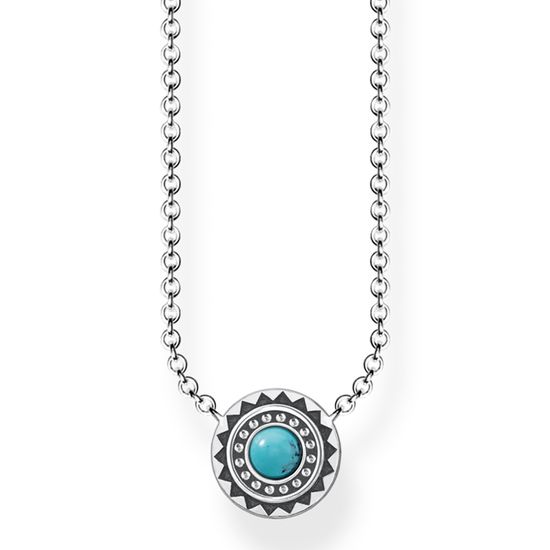 Thomas Sabo Necklace Ethnic Turquoise KE1672-878-17-L45V