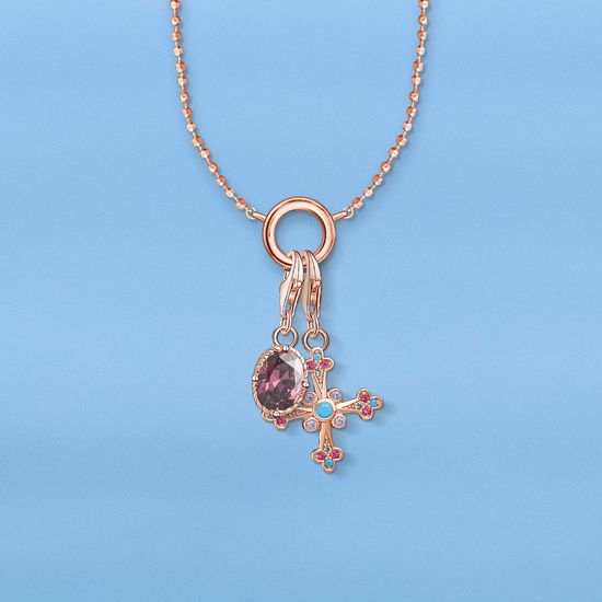 Thomas Sabo Charm Pendant "Purple Stone" 1671-416-13