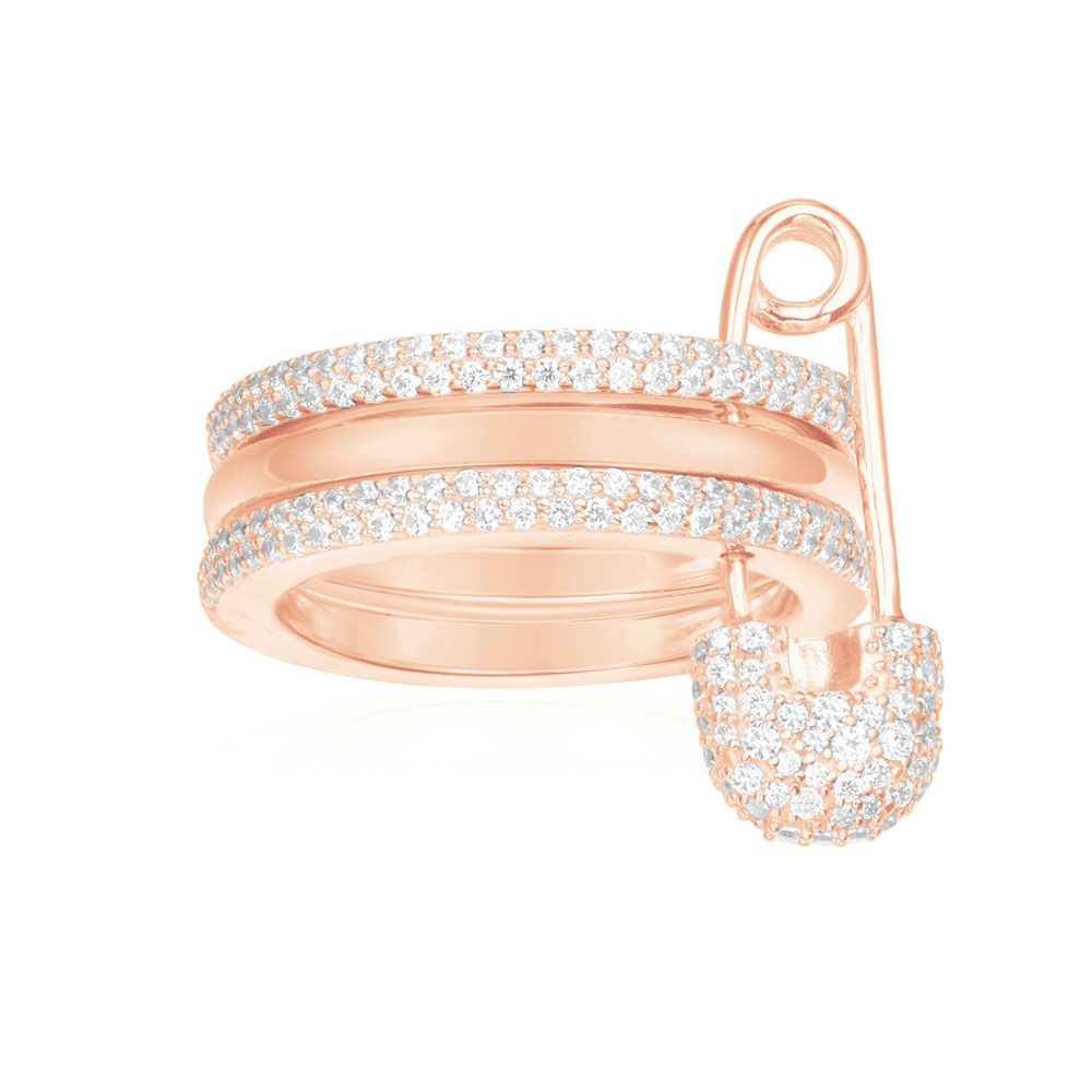 APM Pink Silver Ring R17064OX