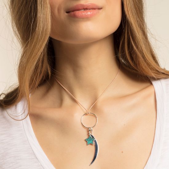 Thomas Sabo Charm Pendant "Moon Silver" Y0003-001-21