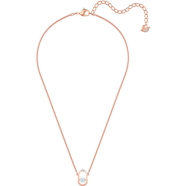 Swarovski North Necklace, White, Rose Gold Plating 5468084