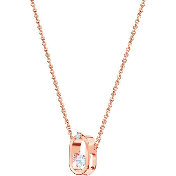 Swarovski North Necklace, White, Rose Gold Plating 5468084