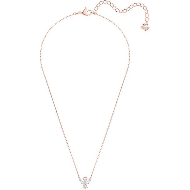 Swarovski Magic Angel Necklace, White, Rose-gold Tone Plated 5498966