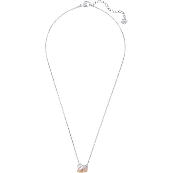 Swarovski Iconic Swan Pendant, Multi-colored, Rhodium Plating 5215034