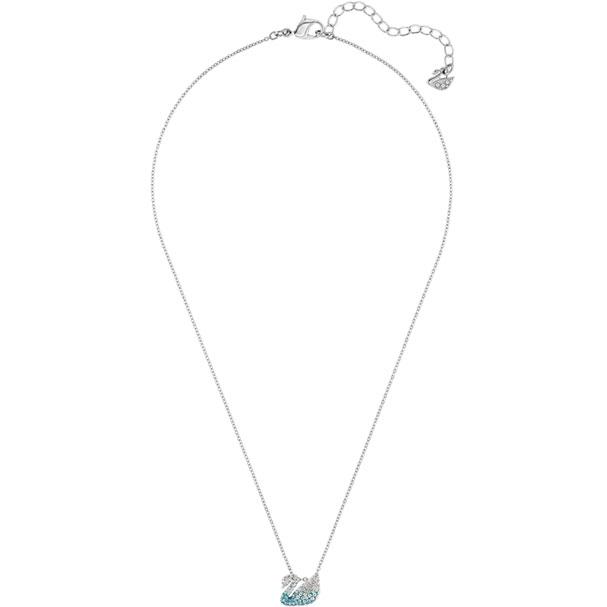 Swarovski Iconic Swan Pendant, Multi-colored, Rhodium Plated 5512094