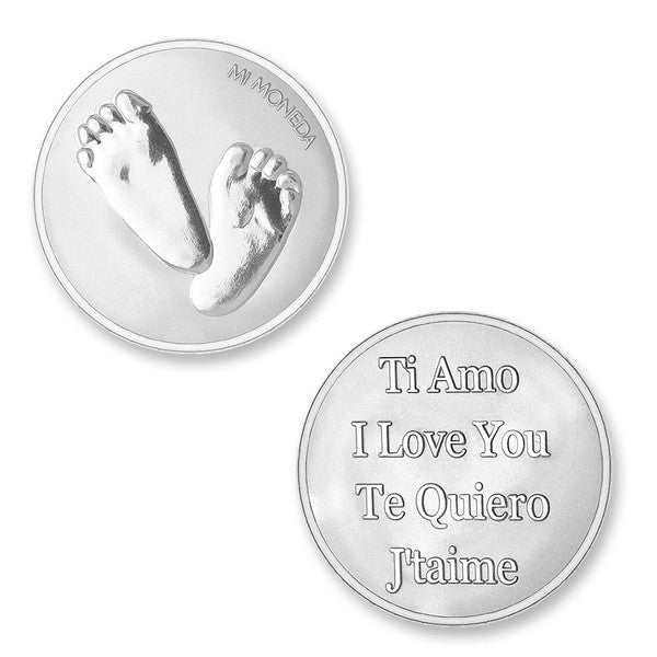 Mi Moneda Baby Feet Medium Coin