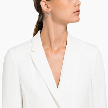 Swarovski Symbolic Evil Eye Hoop Pierced Earrings, Multi-colored, Rose gold plating 5425857