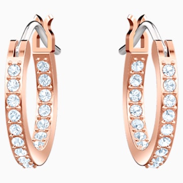 Swarovski Symbolic Evil Eye Hoop Pierced Earrings, Multi-colored, Rose gold plating 5425857