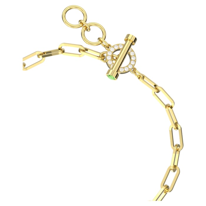 Swarovski Teddy bracelet Bear, Green, Gold-tone plated 5642977