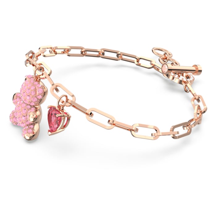 Swarovski Teddy bracelet Bear, Pink, Rose gold-tone plated 5642978