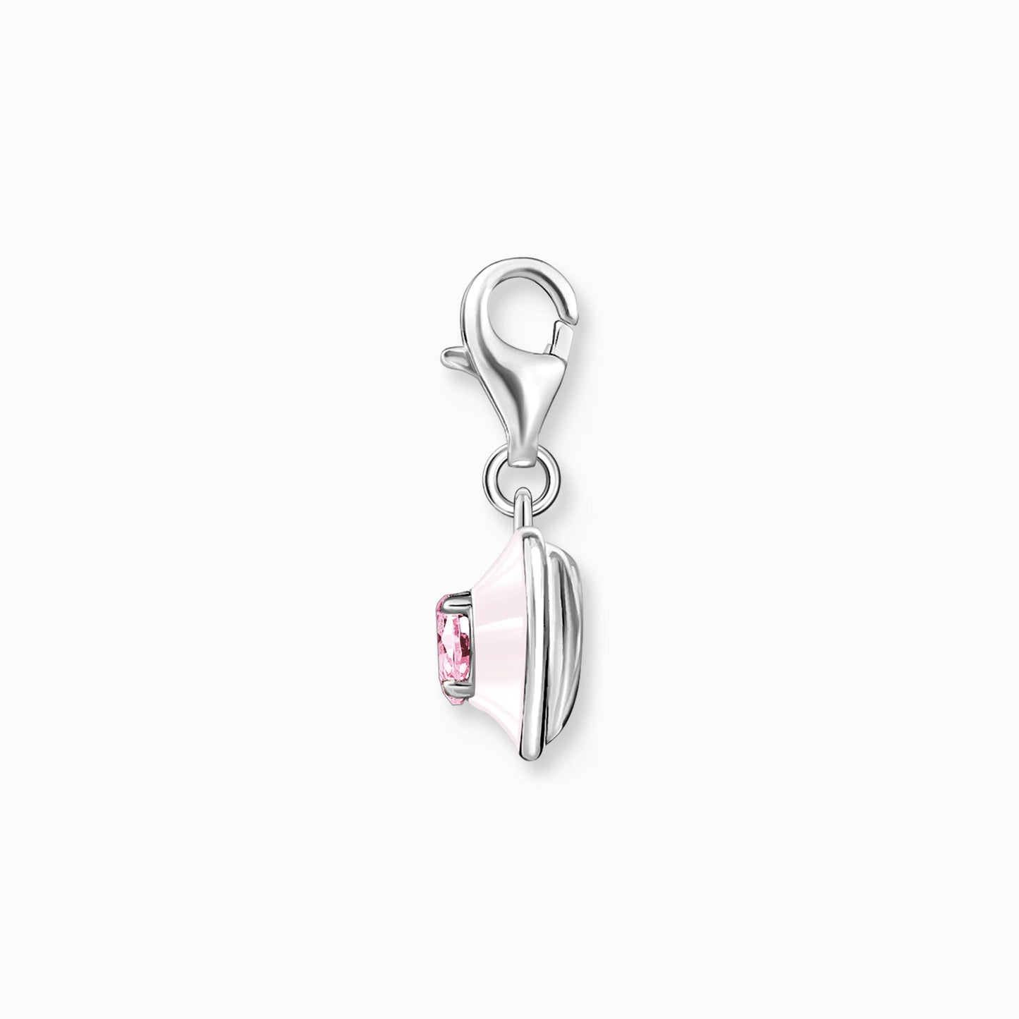 Thomas Sabo Charm Pendant Heart With Pink Stones Silver 1915-041-9